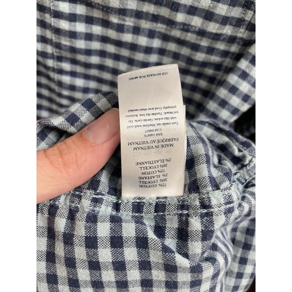 Faherty Blue and White Checkered Casual Button Down Shirt - Picture 10 of 12